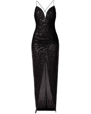 AGGI by HALEWSKI Ailish Obsidian Sequin Maxi Dress - Black