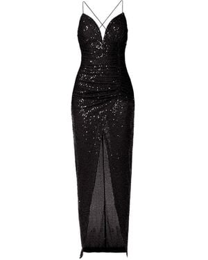 AGGI by HALEWSKI Ailish Obsidian Sequin Maxi Dress - Black