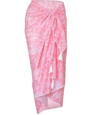 Sophia Alexia Candy Pebbles Cotton Sarong - Pink