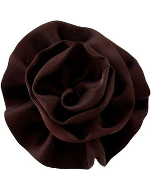 Sylk Flower Hair Clip - Black