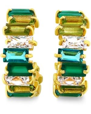 GEM BAZAAR Kiara Hoops - Green