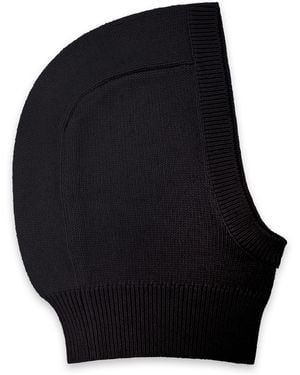 Paul James Knitwear Merino Cashmere Noé Open Face Balaclava - Black