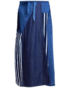 Story Wear Adjustable A-Line Skirt - Blue