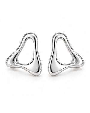 Anice’ by Angel Victoria Statement Earring - Metallic