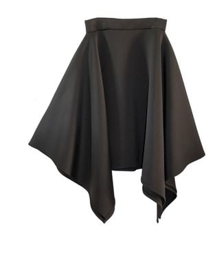 Laura Daili Sharp Midi Skirt - Black