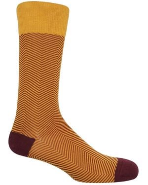 Peper Harow - Made in England Lux Taylor Socks - Brown