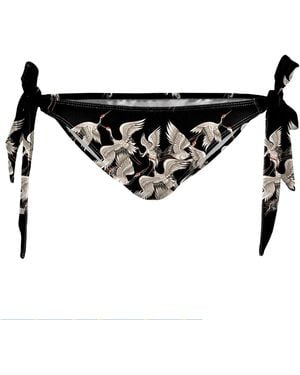 Aloha From Deer Cranes Bikini Bows Bottom - Black