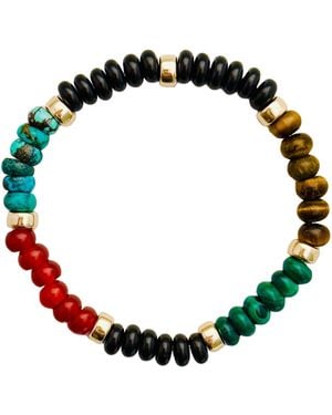 Becket + Quill Chunky Multi-Stone Bracelet - Black