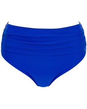 Core Swim High Waisted Bikini Bottoms Santorini - Blue