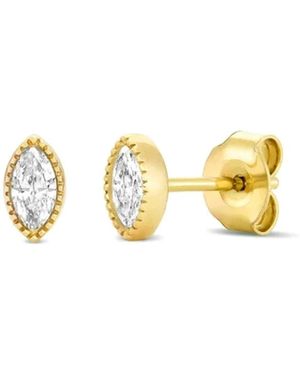 Dinny Hall Marquise Lab-Grown Diamond Stud Earrings - Metallic