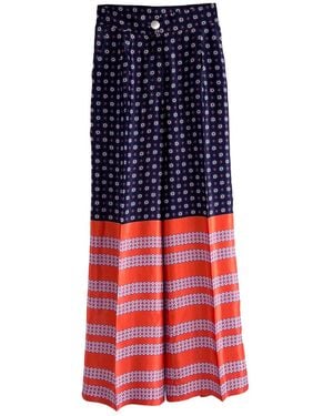 L2R THE LABEL Wide-Leg Trousers - Blue