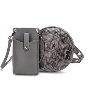 Mkf Collection - J'omor Hailey Phone Crossbody Bag - Grey