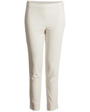 Conquista Neutrals Fitted Stretch Trousers - White