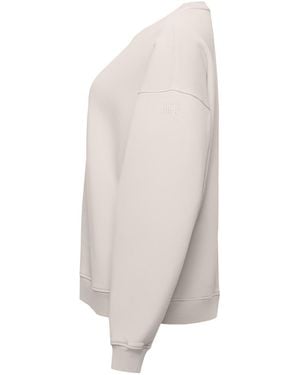 Ocio Leisurewear Neutrals Oversized Crewneck - White