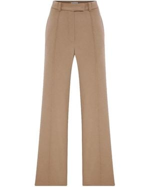 NAZLI CEREN Millie Wool Pants - Brown