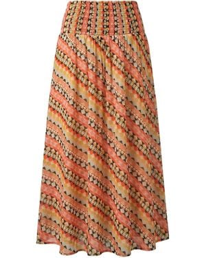Nooki Design Dalston Geometric Printed Skirt - Orange