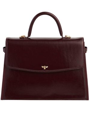 Fable England Cherry Structured Tote Medium