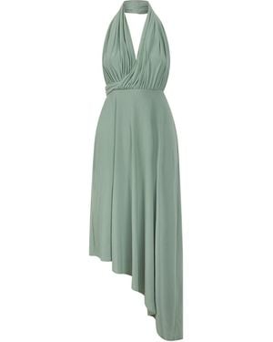 Celestine & Mae Gaia Halterneck Midi Dress - Green