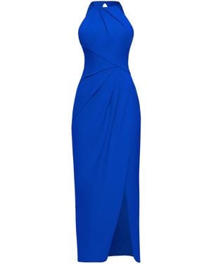Otthie Cocktail Draped Dress - Blue