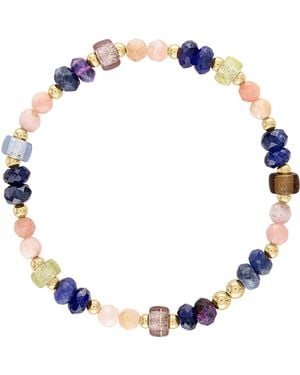 Olivia Le Celine Glass Bead Bracelet - Blue