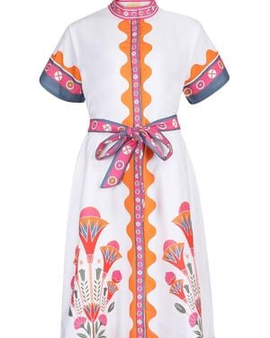 IslaPayal Sydney Shirtdress - Red
