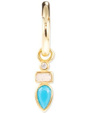 BY EDA DOGAN Drop Charm Earring - Blue