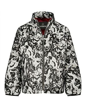 Lioness by Tf Monochrome Brocade Jacket - Black