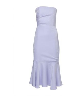 NAZLI CEREN Noa Strapless Dress - Purple