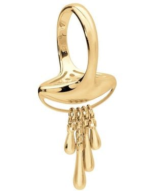 Lucy Quartermaine Together Drop Ring Vermeil - Metallic