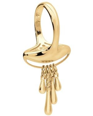 Lucy Quartermaine Together Drop Ring Vermeil - Metallic