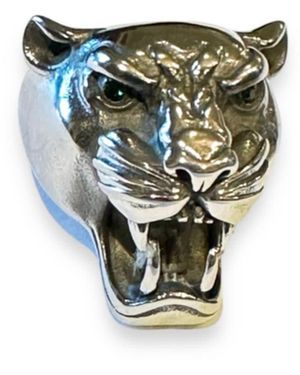 Jagged Halo Jewelry Maximus Panther Ring Stainless Steel - Green