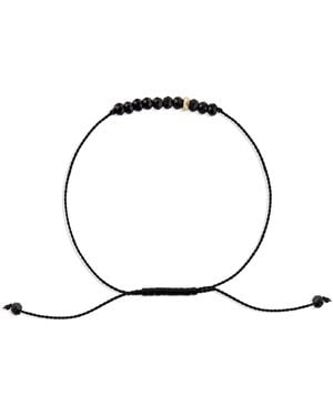 C. Grassi The Energy Project Bracelet – Protection With Tourmaline & Solid 14K Bead - Black