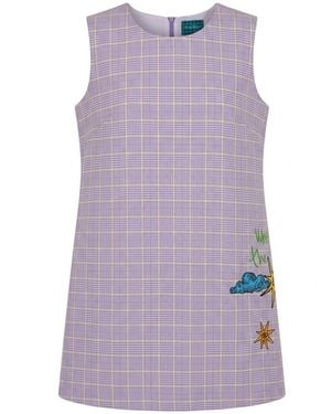 King Naked Split Horizon Dress - Purple