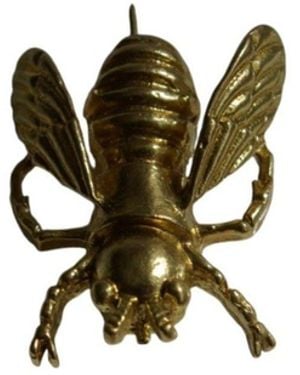 Morning Blue. Bee Brooch - Metallic