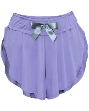 Loreen Label Bamboo Butterfly Shorts -Mauve - Purple