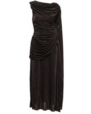 Tantra Spain Sl Long Dress With Draping - Black