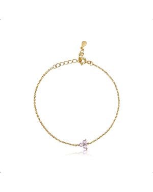 Mickey's Girl Mini Lotus Charm Bracelet - Metallic