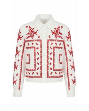 Nooki Design Sienna Embroidered Cropped Shirt