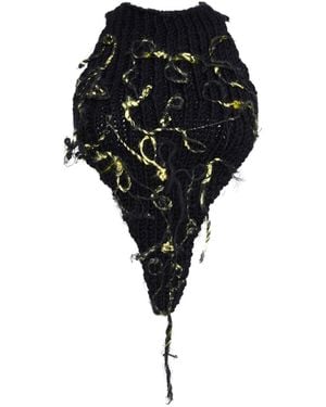 Sarah Regensburger The Moon Knit Top - Black