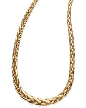 Harfi Interwoven Majesty Plated Bold Statement Necklace Luxe - Metallic