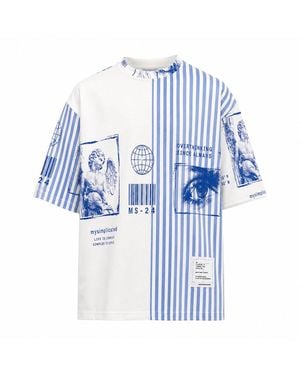 mysimplicated Overthinking Ms Oversized T-Shirt W - Blue