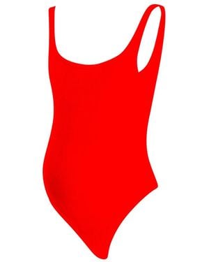 The Koozy Maternity Chani Bodysuit - Red