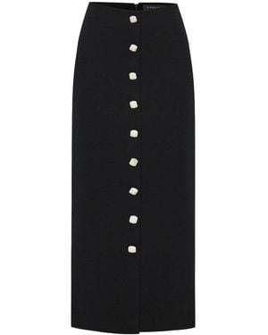Exquise Alibeth Midi Pencil Skirt - Black