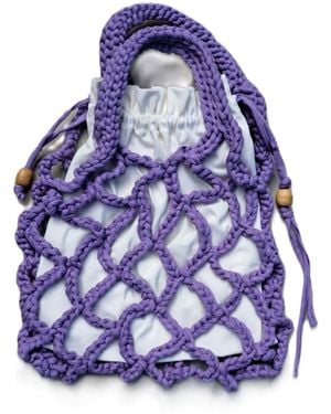 Springmoonatelier Young Style Hand Woven Bag - Blue