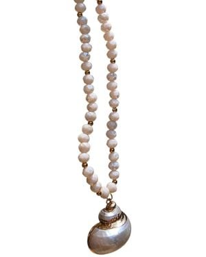 OhSun Belize Shell Necklace - Metallic