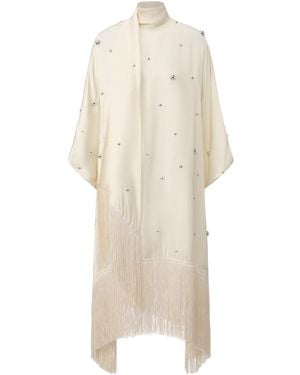FRONT ROW SHOP Neutrals Stud-Embellished Scarf Dress Ivory - Natural