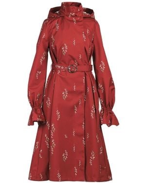 RainSisters Spring Coat: Crimson Lily - Red