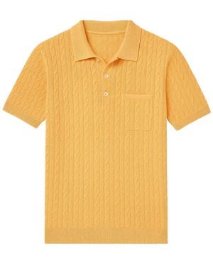 Live Kolibri Cashmere Feel Polo Shirt - Yellow