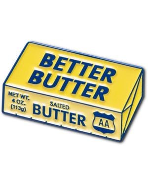 Make Heads Turn Enamel Pin Butter - Yellow