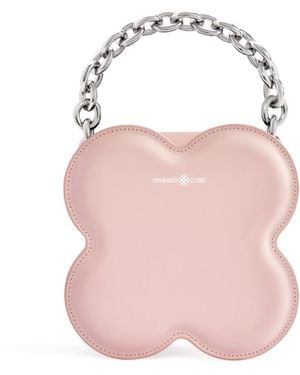 Orange Cube Large Lucky Clover Handbag - Pink